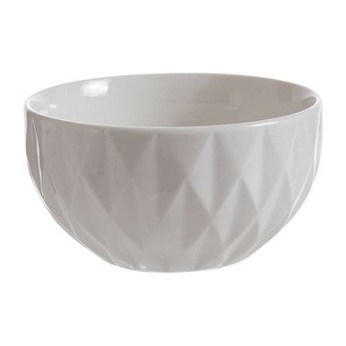 Avie 16 Piece White Embossed Dinner Set - Joe’s Haven