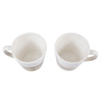 London Set Of Two Leopard Print Mugs