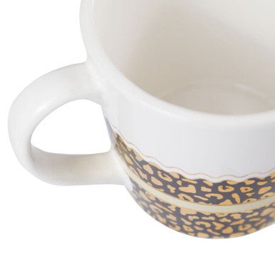 London Set of Two Leopard Print Mugs | London Leo - Joe’s Haven