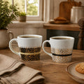 London Set of Two Leopard Print Mugs | London Leo - Joe’s Haven