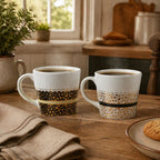 London Set of Two Leopard Print Mugs | London Leo - Joe’s Haven