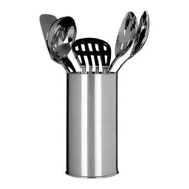 Bosna 5 Piece Stainless Steel Kitchen Utensils Set with Holder - Joe’s Haven