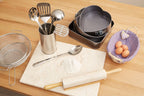 Bosna 5 Piece Stainless Steel Kitchen Utensils Set with Holder - Joe’s Haven