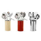 Bosna 5 Piece Kitchen Utensils Set with Cream Holder - Joe’s Haven
