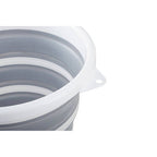 Averill Collapsible Grey And White Bucket With Handle