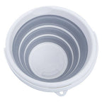 Averill Collapsible Grey And White Bucket With Handle