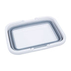 Averill Collapsible Grey And White Basket With Handles