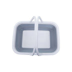 Averill Collapsible Grey And White Basket With Handles - Joe’s Haven