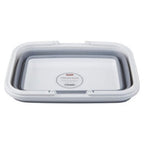 Averill Collapsible Grey And White Basket With Handles - Joe’s Haven