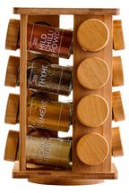Puro Bamboo Revolving Spice Rack with 16 Jars - Joe’s Haven