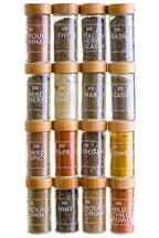 Puro Bamboo Revolving Spice Rack with 16 Jars - Joe’s Haven