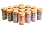 Puro Bamboo Revolving Spice Rack with 16 Jars - Joe’s Haven
