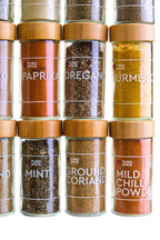 Puro Bamboo Revolving Spice Rack with 16 Jars - Joe’s Haven