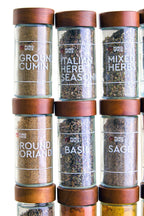 Puro Acacia Wood Revolving Spice Rack with 16 Jars - Joe’s Haven