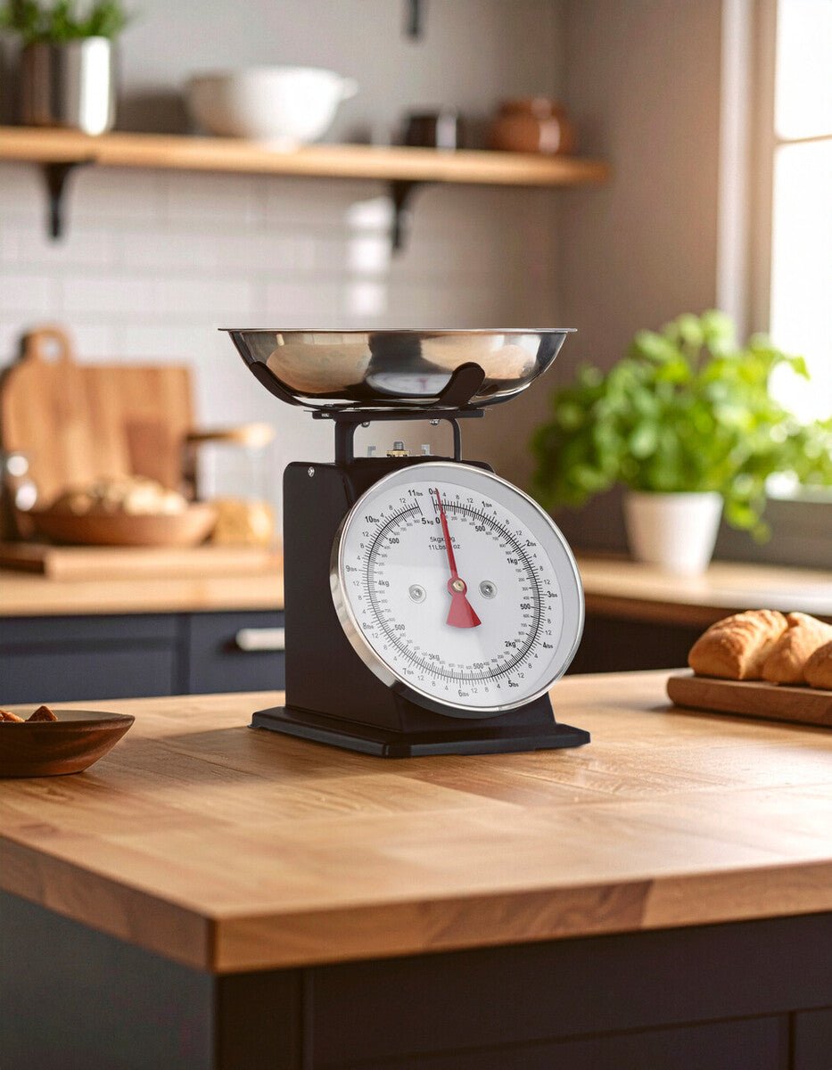 Olivier 5kg Matt Black Retro Kitchen Scale - Joe’s Haven