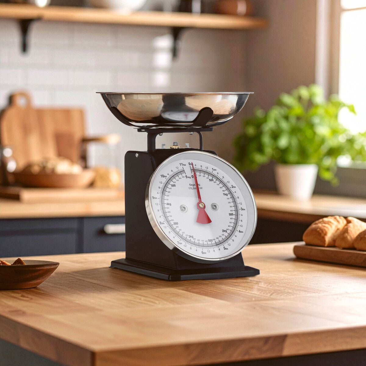 Olivier 5kg Matt Black Retro Kitchen Scale - Joe’s Haven