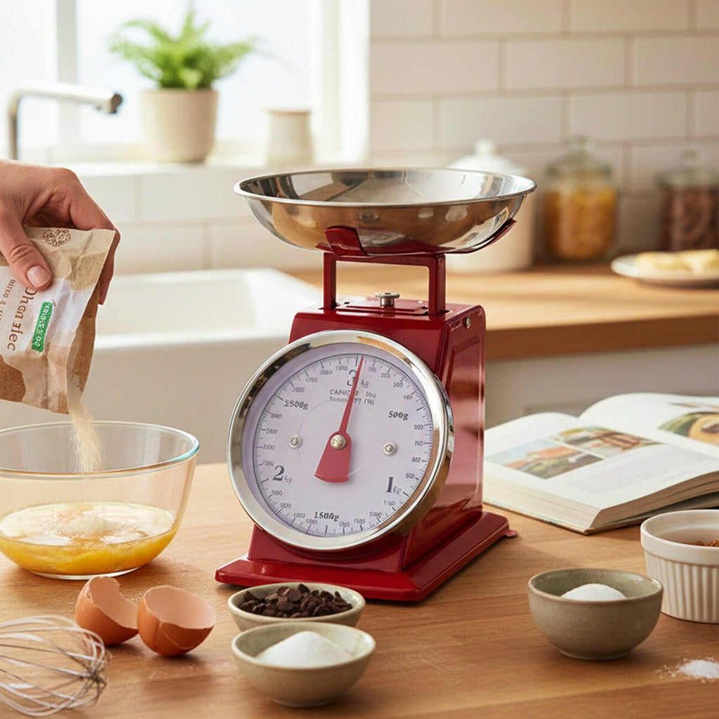 Olivier 3Kg Red Retro Kitchen Scale - Joe’s Haven