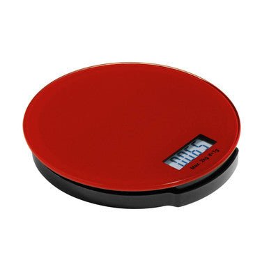 Zing Red Glass Kitchen Scale - 2kg - Joe’s Haven