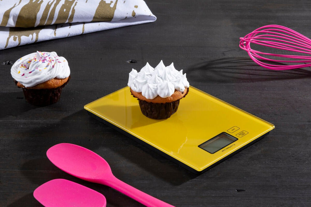Zing Yellow Glass Rectangular Kitchen Scale - Joe’s Haven