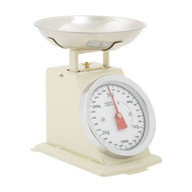 Olivier 3Kg Cream Retro Kitchen Scale - Joe’s Haven