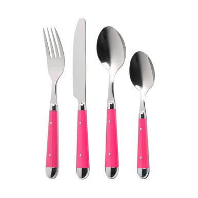 Hot Pink 16Pc Brasserie Cutlery Set - Joe’s Haven