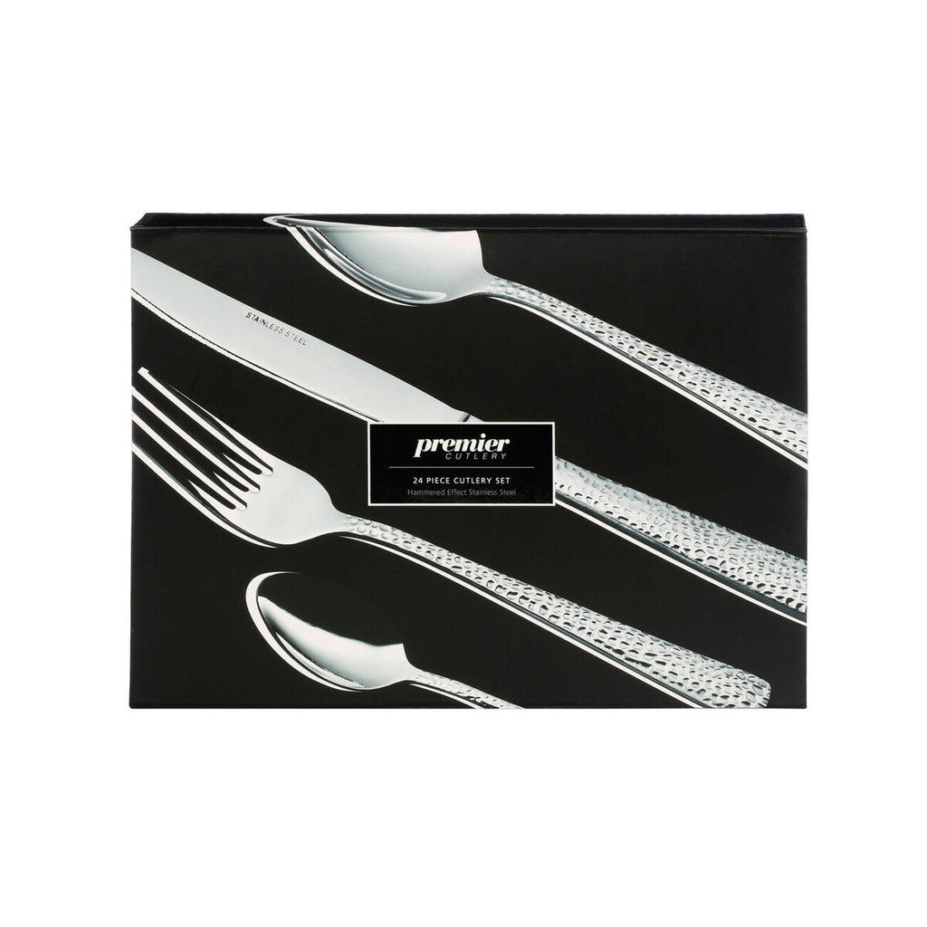Martello Hammered 24 Piece Cutlery Set - Joe’s Haven