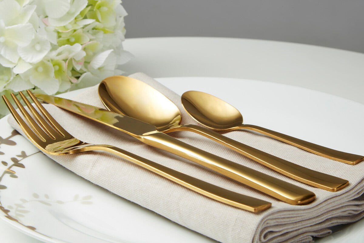 Avie Glow 16 Piece Gold Cutlery Set - Joe’s Haven