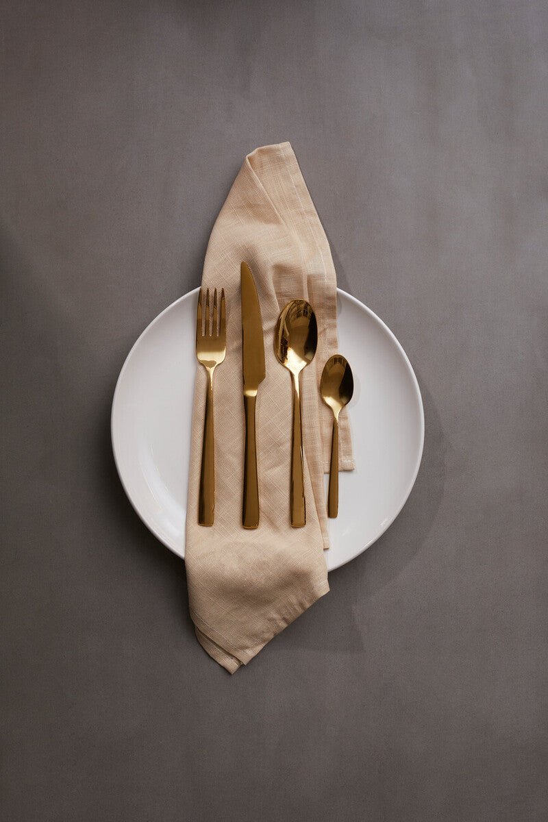 Avie Glow 16 Piece Gold Cutlery Set - Joe’s Haven