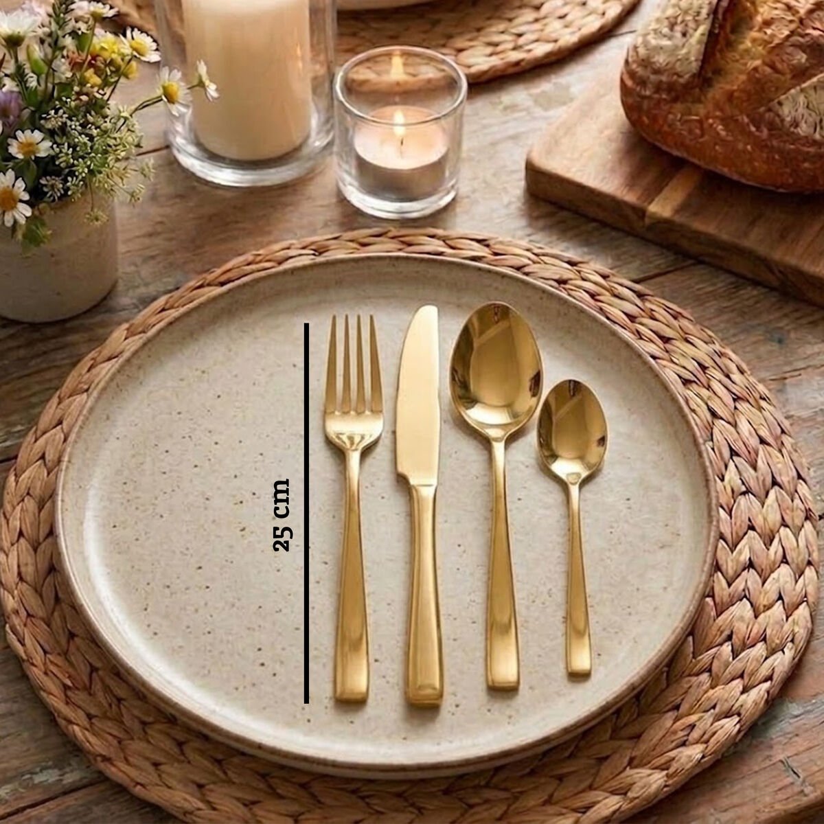 Avie Glow 16 Piece Gold Cutlery Set - Joe’s Haven