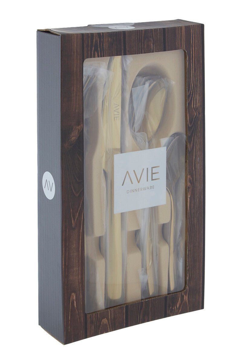 Avie Aura 16 Piece Gold Cutlery Set - Joe’s Haven