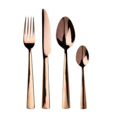 Avie Lustra 16 Piece Rose Gold Cutlery Set - Joe’s Haven