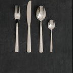 Avie 16 Piece Etched Deco Cutlery Set