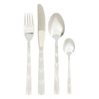 Avie 24 Piece Etched Deco Cutlery Set - Joe’s Haven