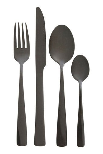 Avie 16 Piece Onyx Cutlery Set - Joe’s Haven