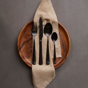 Avie 16 Piece Onyx Cutlery Set - Joe’s Haven