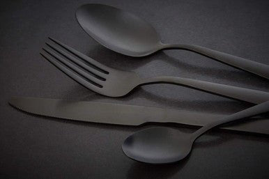 Avie 16 Piece Onyx Cutlery Set - Joe’s Haven