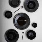 Avie 16 Piece Matte Silver And Black Cutlery Set - Joe’s Haven