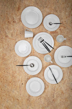 Avie 16 Piece Matte Silver And Black Cutlery Set - Joe’s Haven