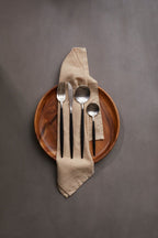 Avie 16 Piece Matte Silver And Black Cutlery Set - Joe’s Haven