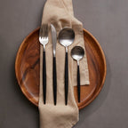 Avie 16 Piece Matte Silver And Black Cutlery Set - Joe’s Haven