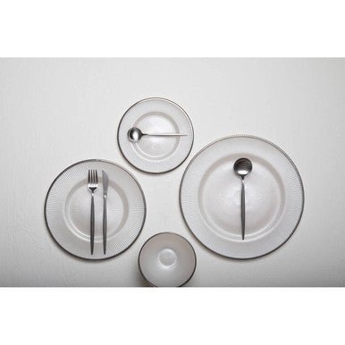 Modern Retro 16 Piece Matte Silver Cutlery Set - Joe’s Haven