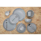 Modern Retro 16 Piece Matte Silver Cutlery Set - Joe’s Haven