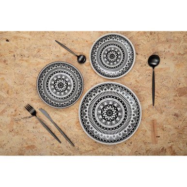 Modern Retro 16 Piece Matte Black Cutlery Set - Joe’s Haven