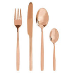Avie 16 Piece Rose Gold Finish Cutlery Set - Joe’s Haven