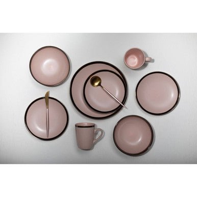 Avie 16 Piece Pink And Gold Finish Cutlery Set - Joe’s Haven
