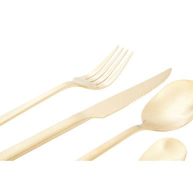 Avie 16 Piece Gold Finish Cutlery Set - Joe’s Haven