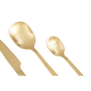 Avie 16 Piece Gold Finish Cutlery Set - Joe’s Haven