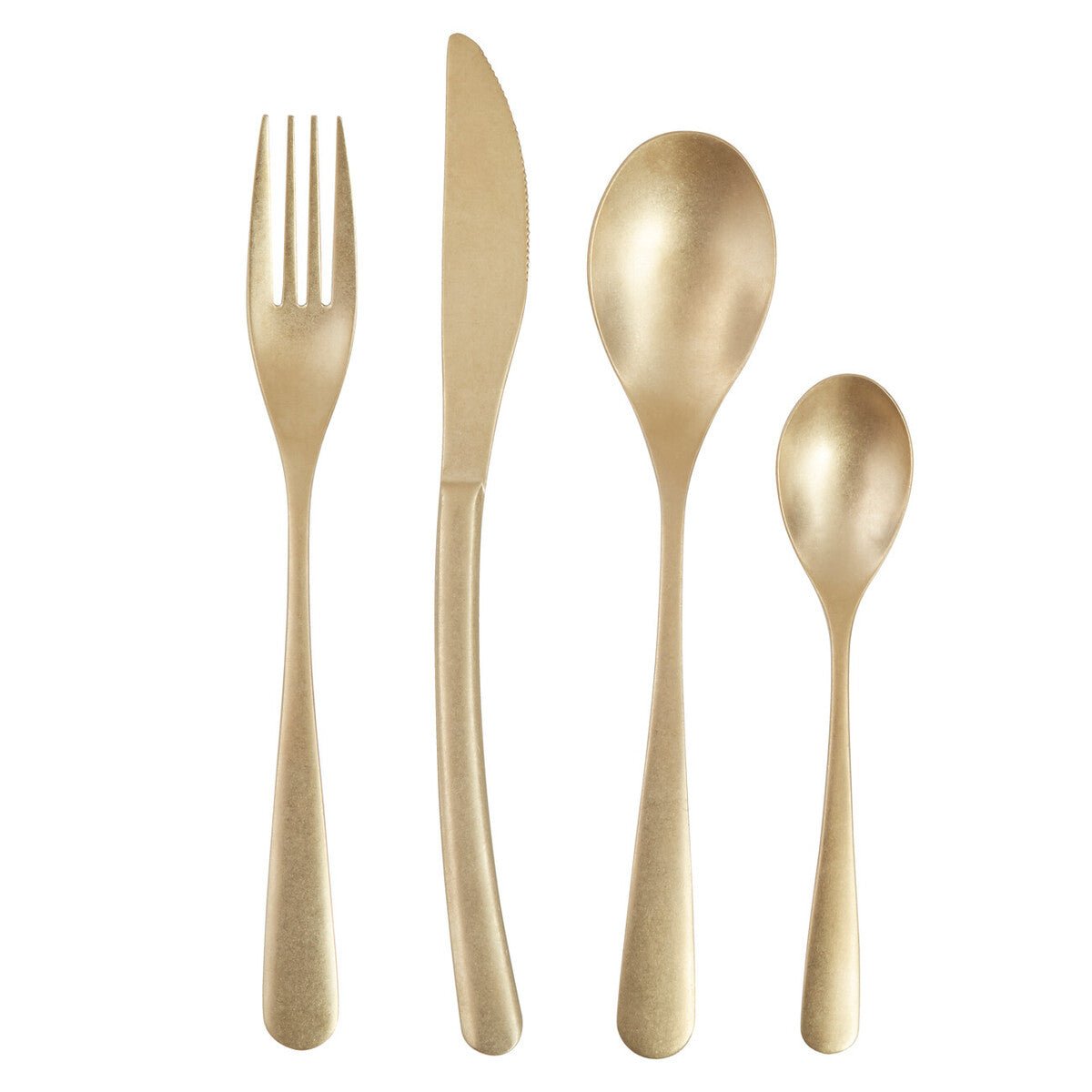 Avie 16 Piece Antique Gold Finish Cutlery Set - Joe’s Haven