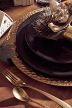 Avie 16 Piece Antique Gold Finish Cutlery Set - Joe’s Haven