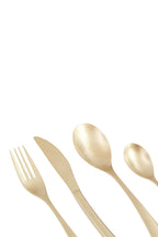 Avie 16 Piece Antique Gold Finish Cutlery Set - Joe’s Haven